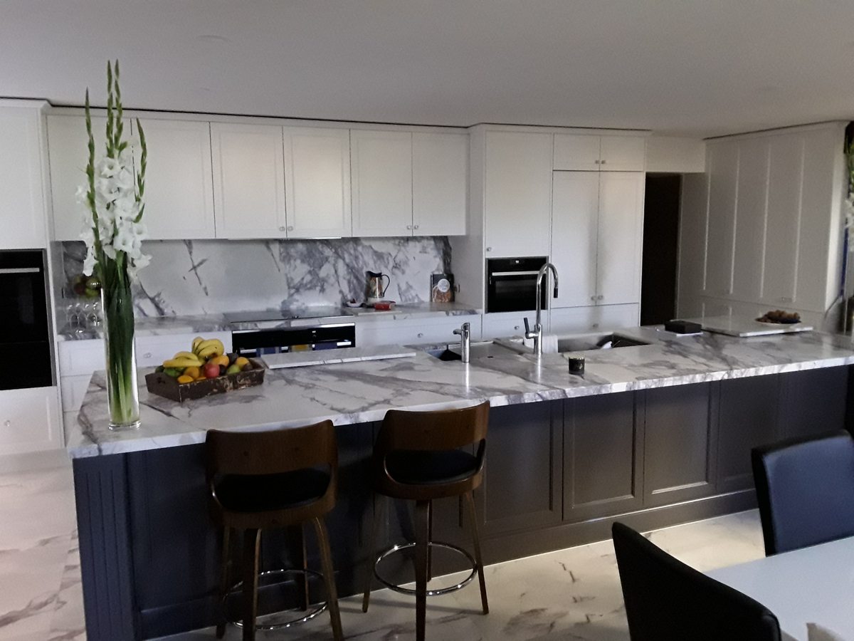 Modern white kitchen renovation