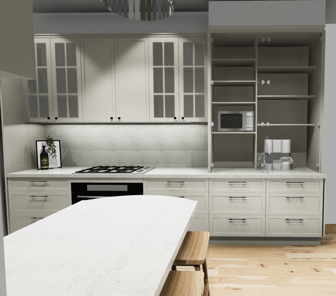 Giourgas family kitchen render